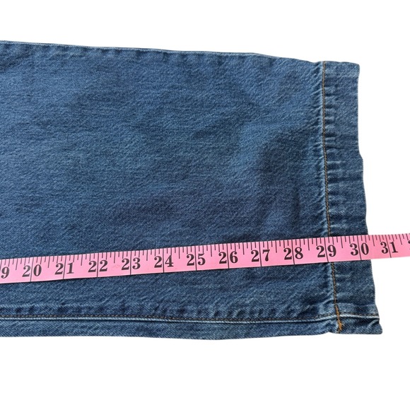 Madewell Baggy Straight Jeans Womens 27 28 × 30 Blue High Rise Loose Relaxed - Picture 5 of 12